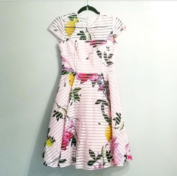 🔥LAST 1🔥NWT TED BAKER FLORAL DRESS - Picture 4 of 10